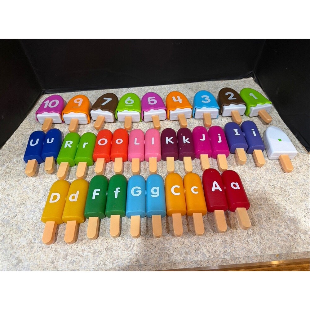 Learning Resources Smart Snacks Alpha Pops  12 Double Sided letters 9 numbers